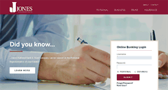 Desktop Screenshot of jonesbank.com